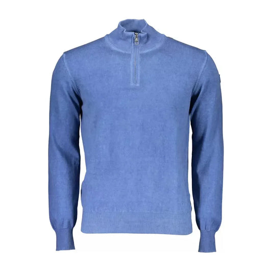 Elegant Long-Sleeved Half-Zip Blue Sweater North Sails