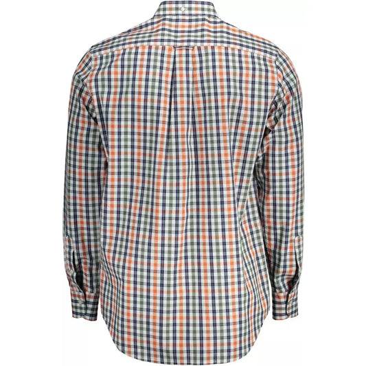 Elegant Green Button-Down Men's Shirt Gant