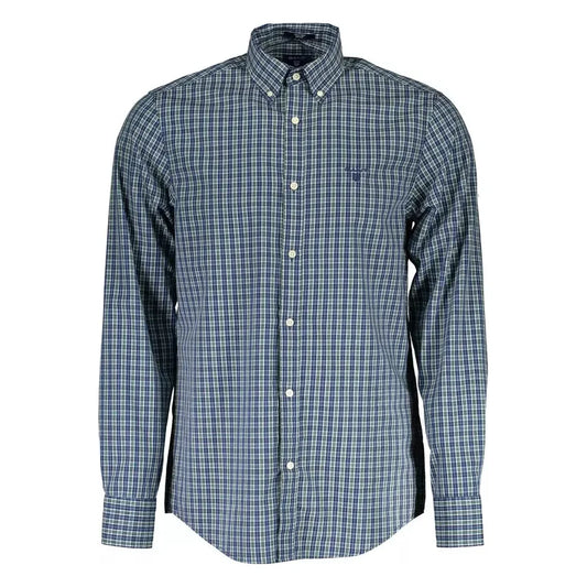 Gant Elegant Long-Sleeved Button-Down Green Shirt Gant