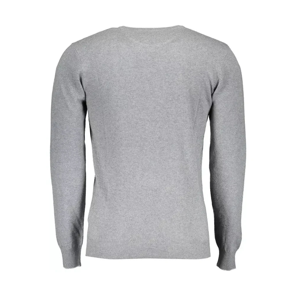 Elegant Slim Fit Sweater with Contrast Details