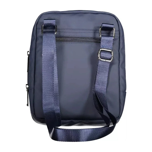 Sleek Blue Shoulder Bag with Laptop Compartment