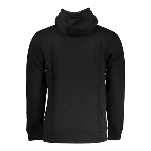 Elegant Long-Sleeved Hooded Sweatshirt in Black Vans