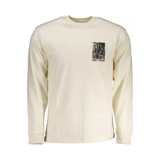 Sleek Cotton Long Sleeve Round Neck Tee Vans