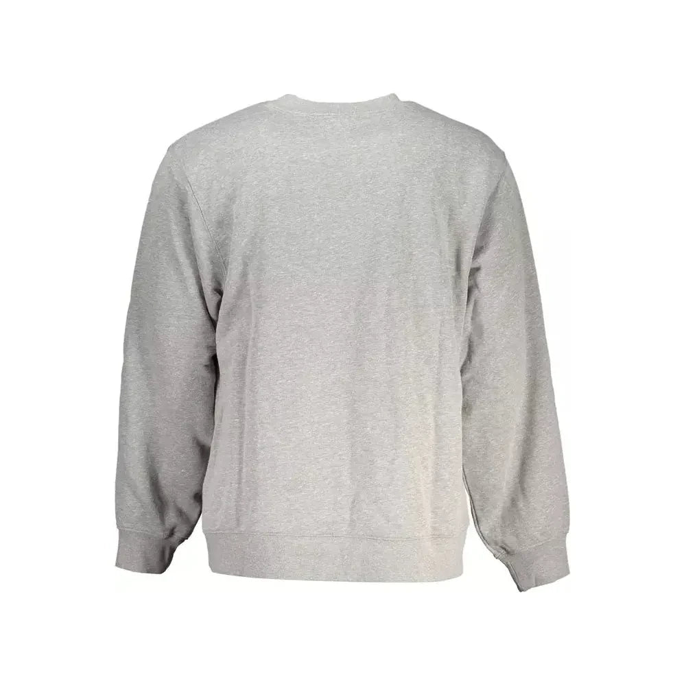 Cozy Heather Gray Embroidered Sweatshirt