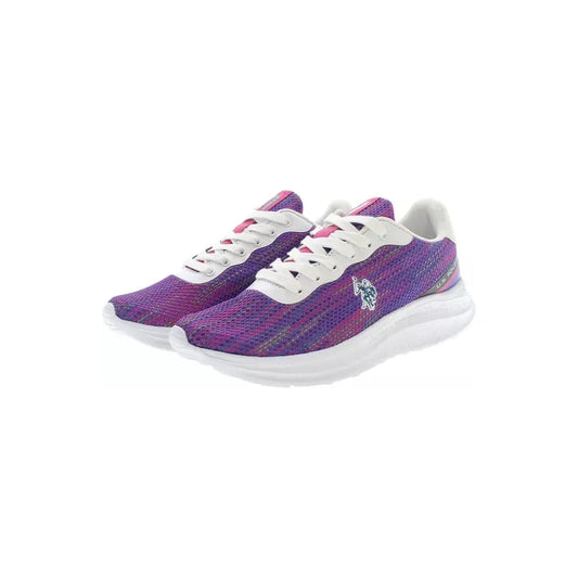 Elegant Purple Lace-up Sneakers