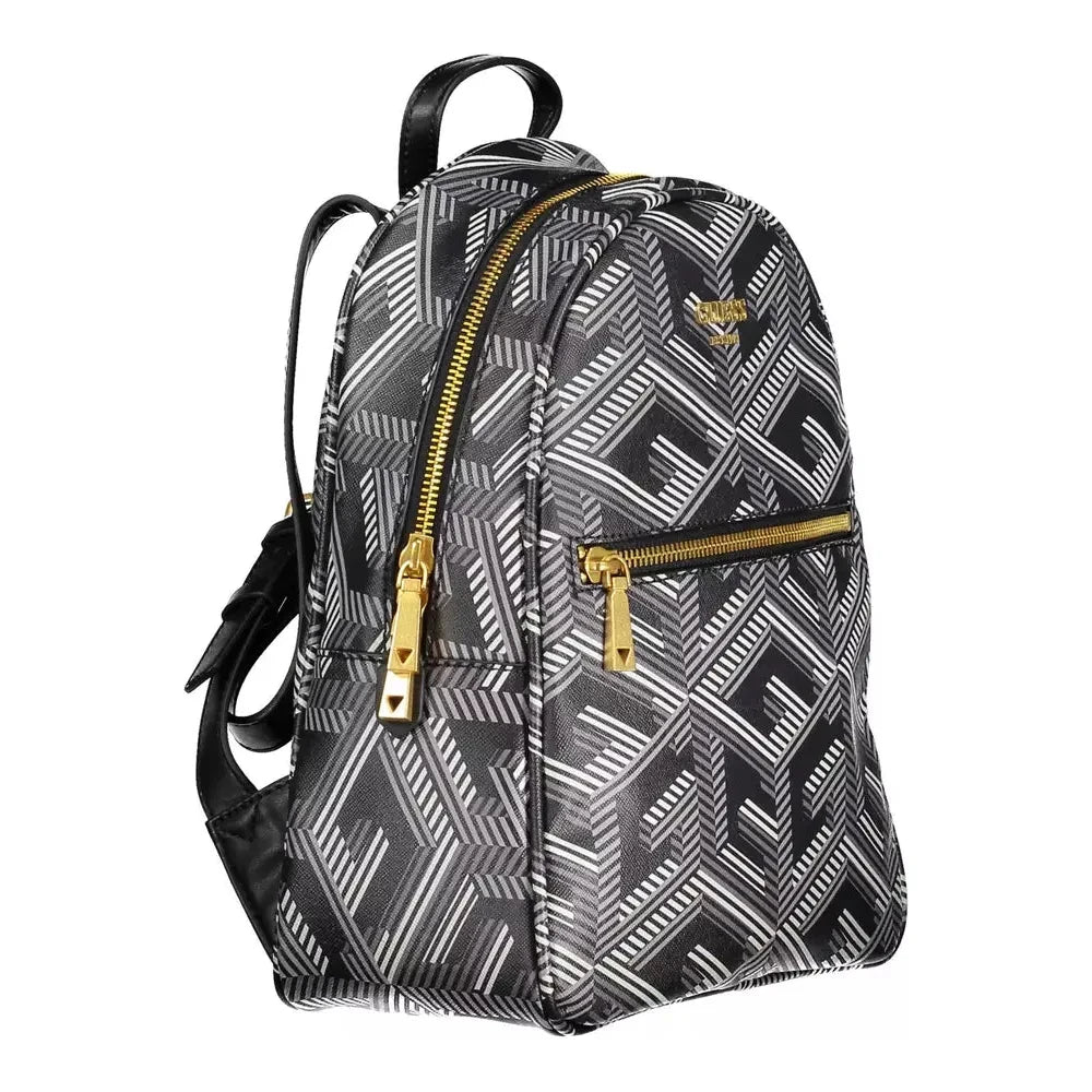 Guess Jeans Elegant Black Polyethylene Backpack Guess Jeans