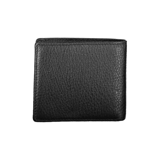 Sophisticated Black Leather Dual Compartment Wallet