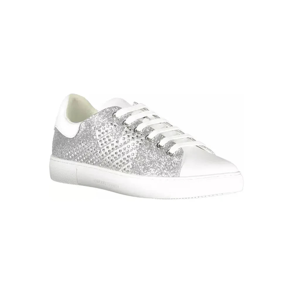 Silver Lure Sports Sneakers with Contrasting Details