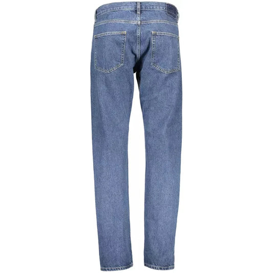 Sophisticated Blue Cotton Jeans