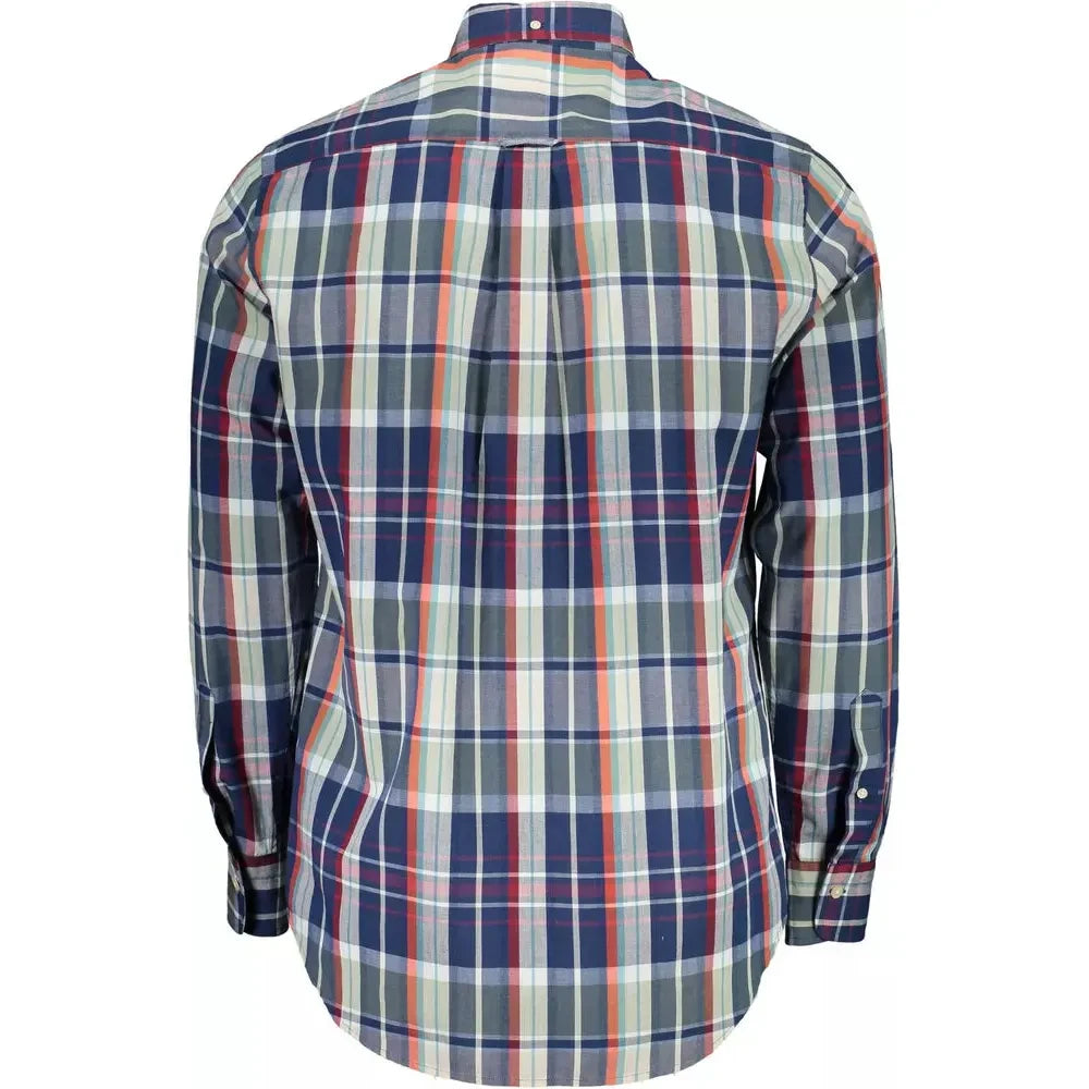 Classic Green Button-Down Men's Shirt