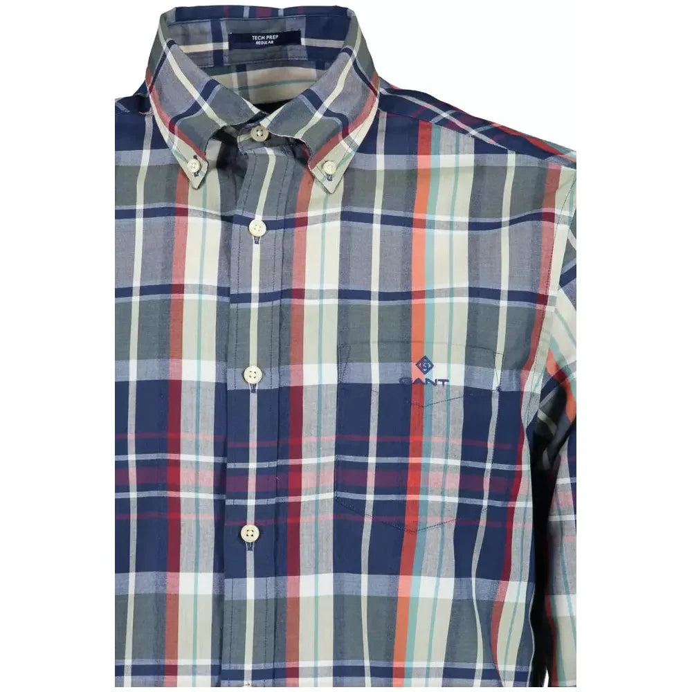 Classic Green Button-Down Men's Shirt