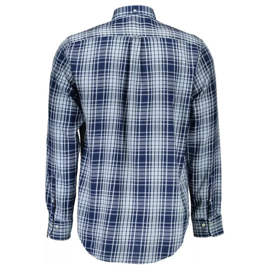 Classic Blue Cotton Long Sleeve Shirt