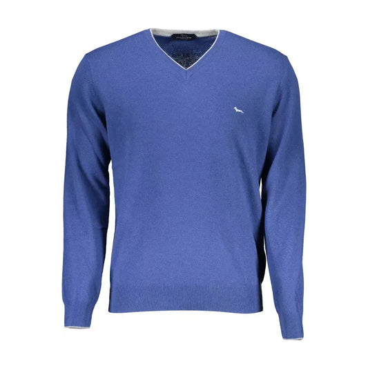 Dapper V-Neck Sweater with Contrasting Details