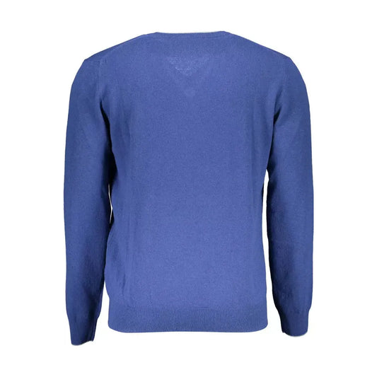 Dapper V-Neck Sweater with Contrasting Details