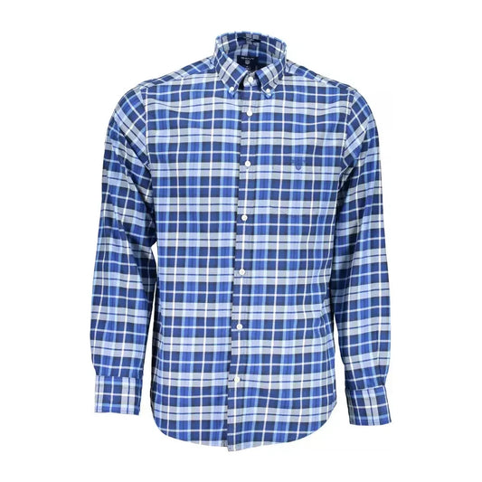 Classic Blue Cotton Long Sleeve Shirt