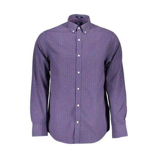 Elegant Blue Regular Fit Long Sleeve Shirt