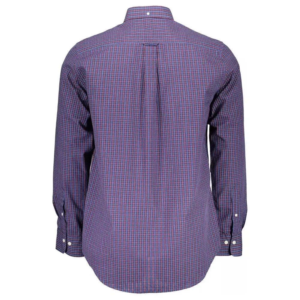 Elegant Blue Regular Fit Long Sleeve Shirt