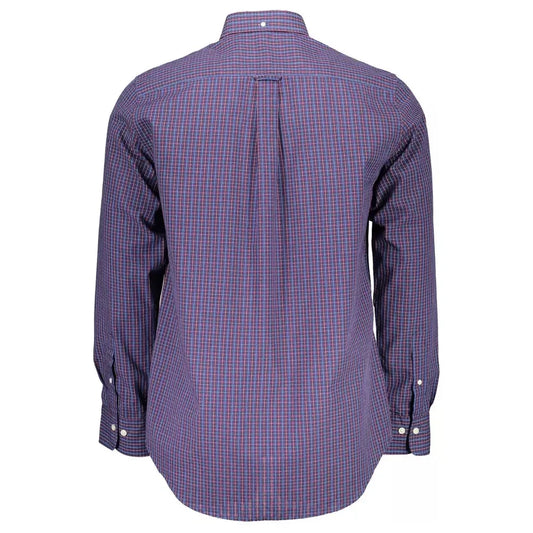 Elegant Blue Regular Fit Long Sleeve Shirt