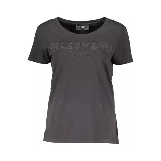 Scervino Street Chic Embroidered Logo Tee with Contrasting Accents Scervino Street