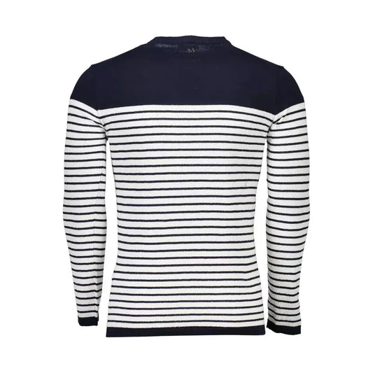 Marciano by Guess Dapper Blue Cotton Blend Sweater Marciano by Guess