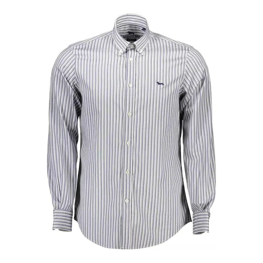 Elegant Light Blue Cotton Shirt