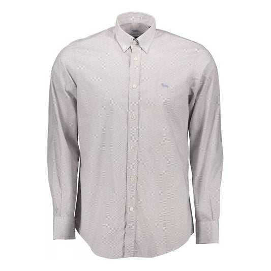 Harmont & Blaine Elegant White Cotton Long Sleeve Shirt Harmont & Blaine