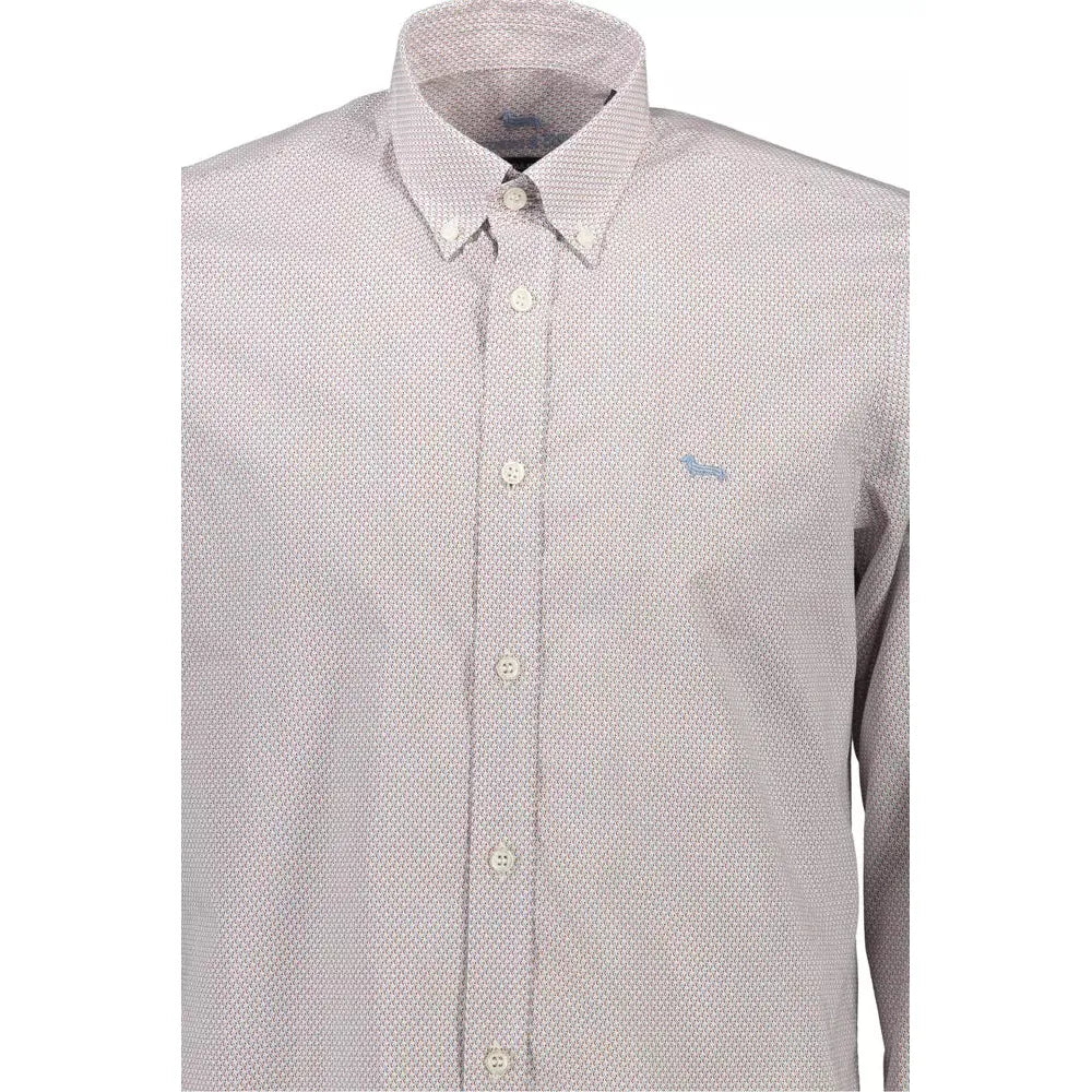 Elegant White Cotton Long Sleeve Shirt