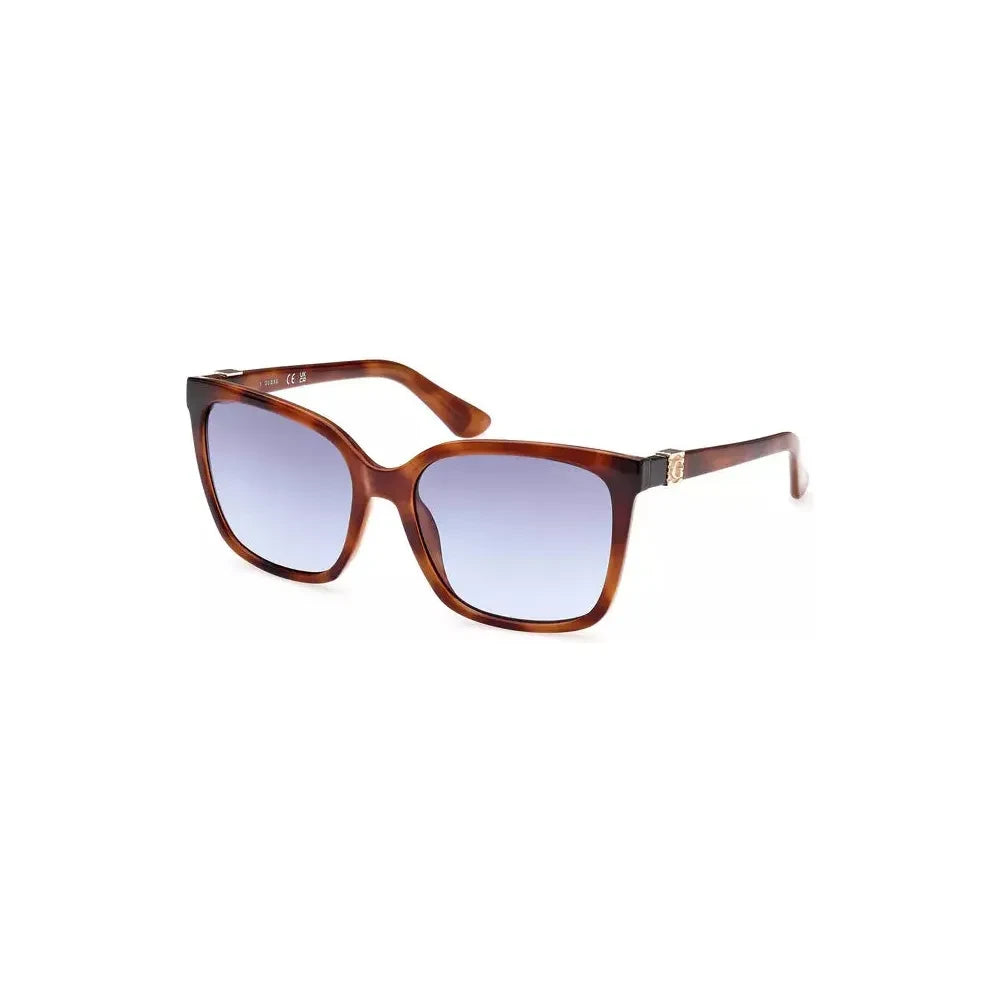 Chic Square Frame Sunglasses with Light Blue Lens