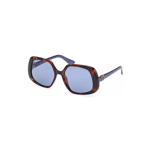 Guess Jeans Chic Square Lens Sunglasses in Brown Guess Jeans