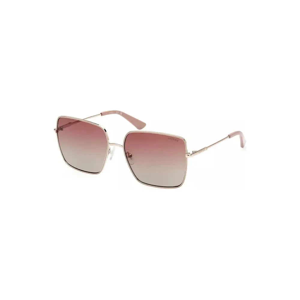 Elegant Gold Square Frame Sunglasses