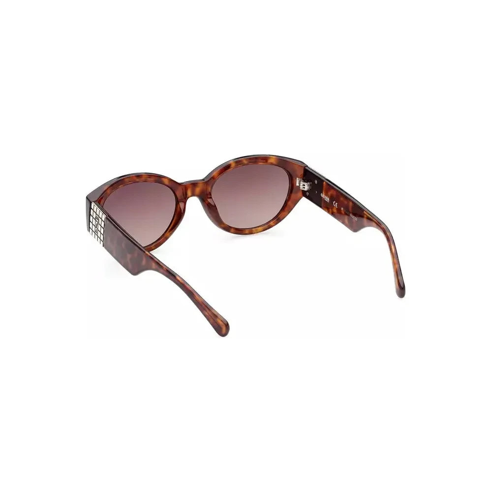 Guess Jeans Chic Teardrop Brown Lens Sunglasses Guess Jeans