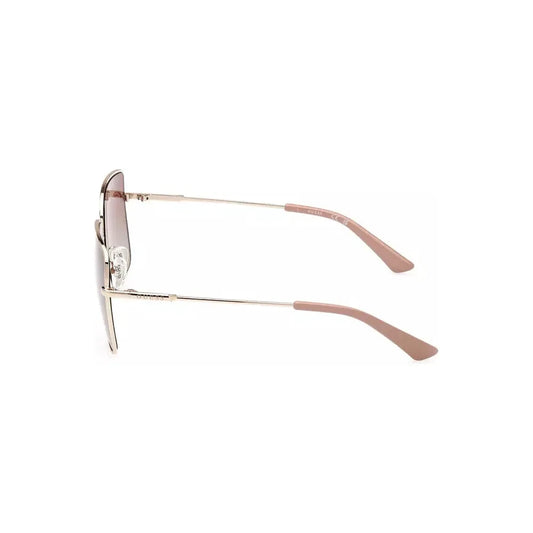 Elegant Gold Square Frame Sunglasses