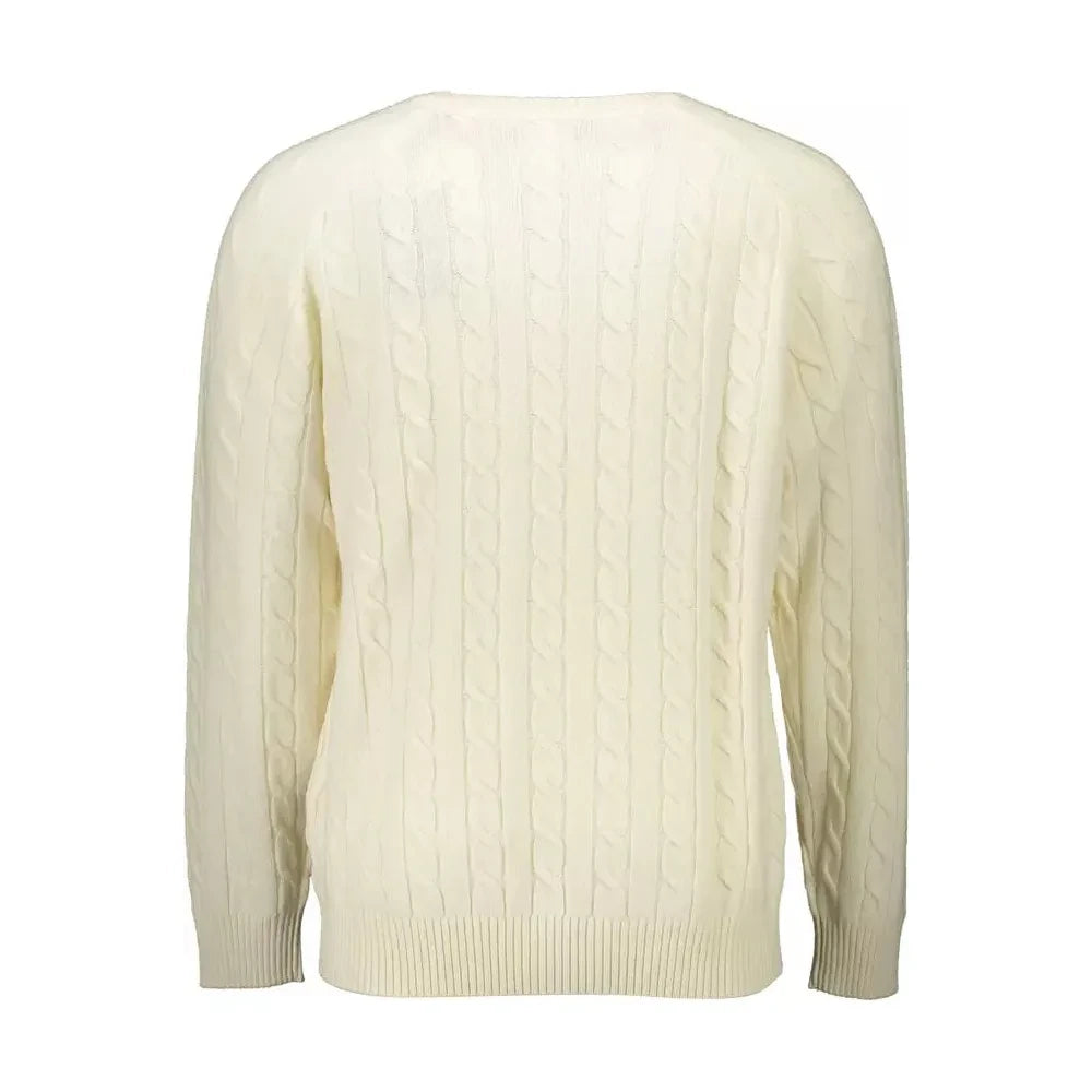 Elegant White Woolen Sweater