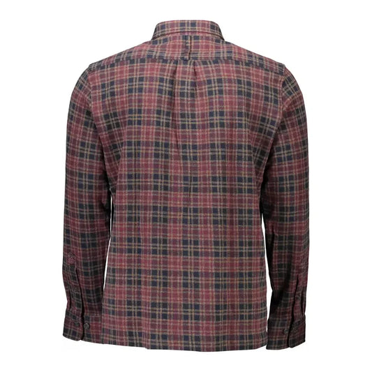 Gant Elegant Long-Sleeved Brown Cotton Shirt Gant