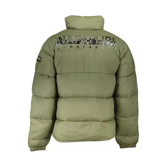 Eco-Conscious Long-Sleeved Green Jacket