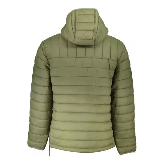 Napapijri Eco-Conscious Hooded Green Jacket Napapijri