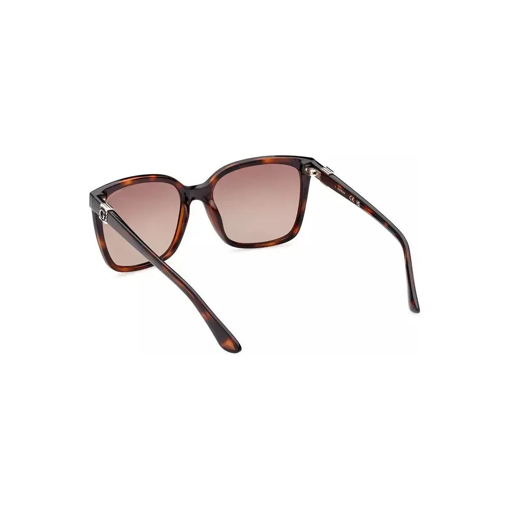 Chic Brown Square Frame Sunglasses