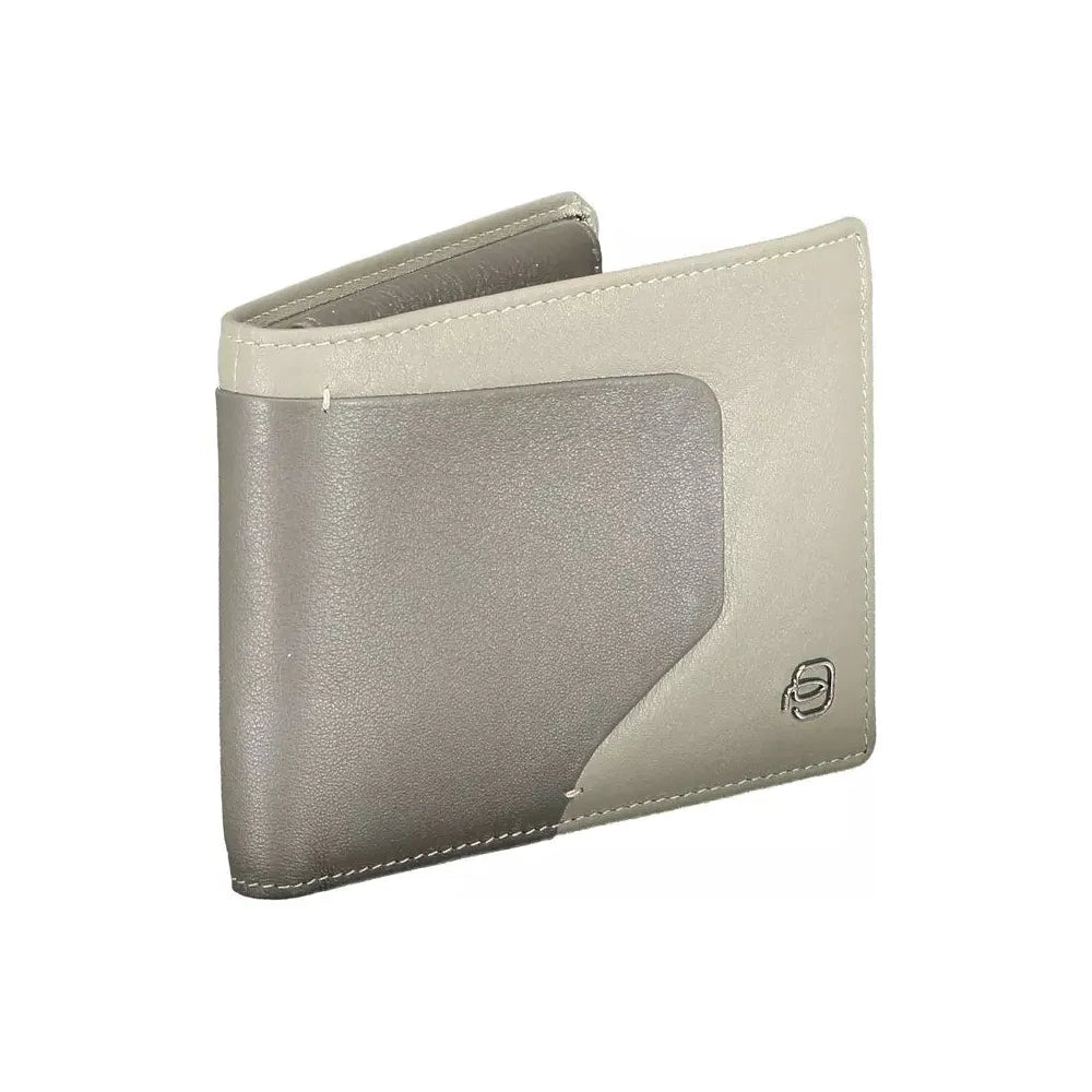 Sleek Bi-Fold Leather Wallet with RFID Block