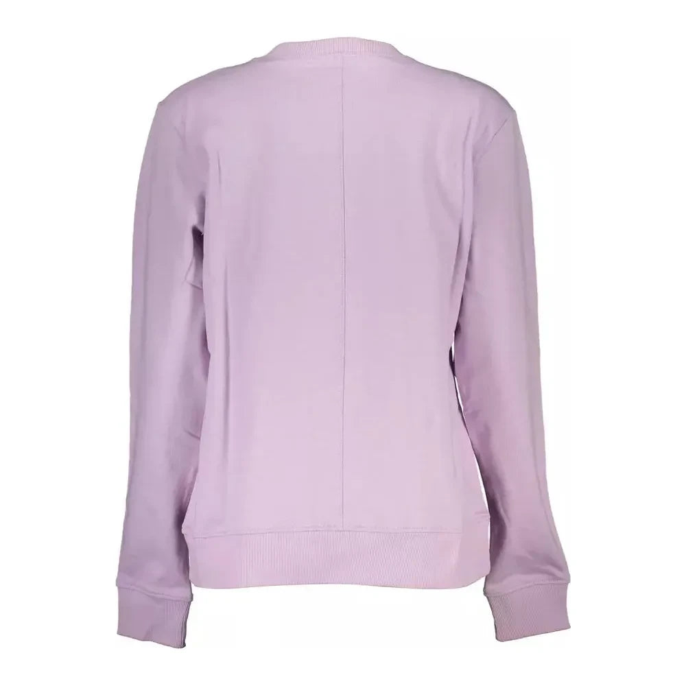 Chic Purple Organic Cotton Sweatshirt