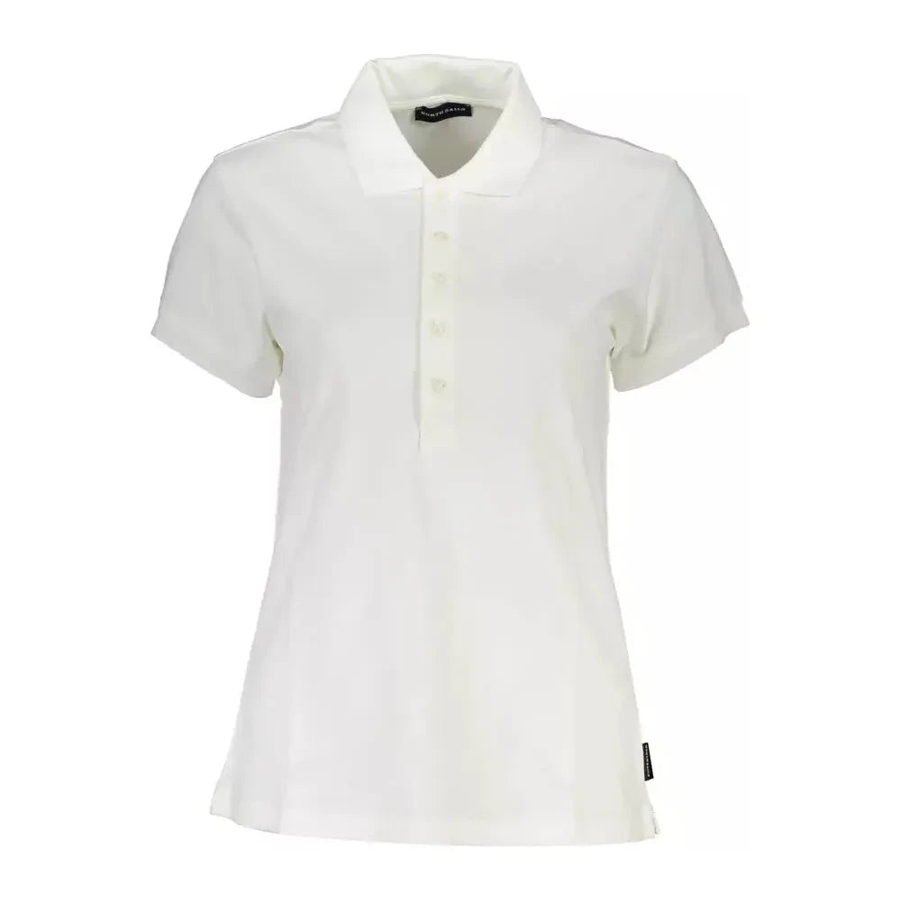 Elegant White Short-Sleeved Polo