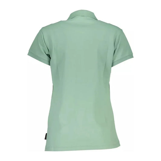 Chic Green Short-Sleeved Polo Shirt