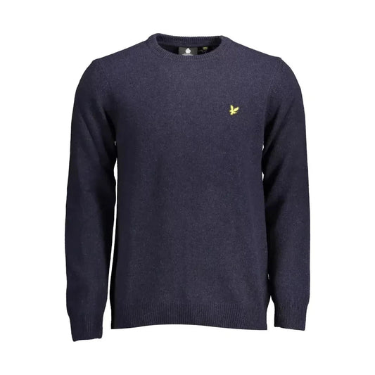 Classic Blue Wool Blend Sweater Lyle & Scott