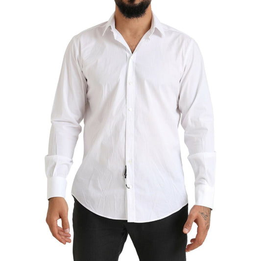 Dolce & Gabbana Elegant Slim Fit Cotton Dress Shirt Dolce & Gabbana