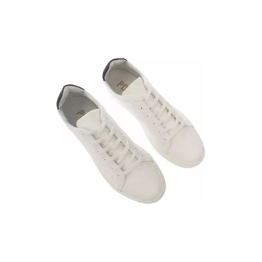 Elegant Monocolor Leather Sneakers