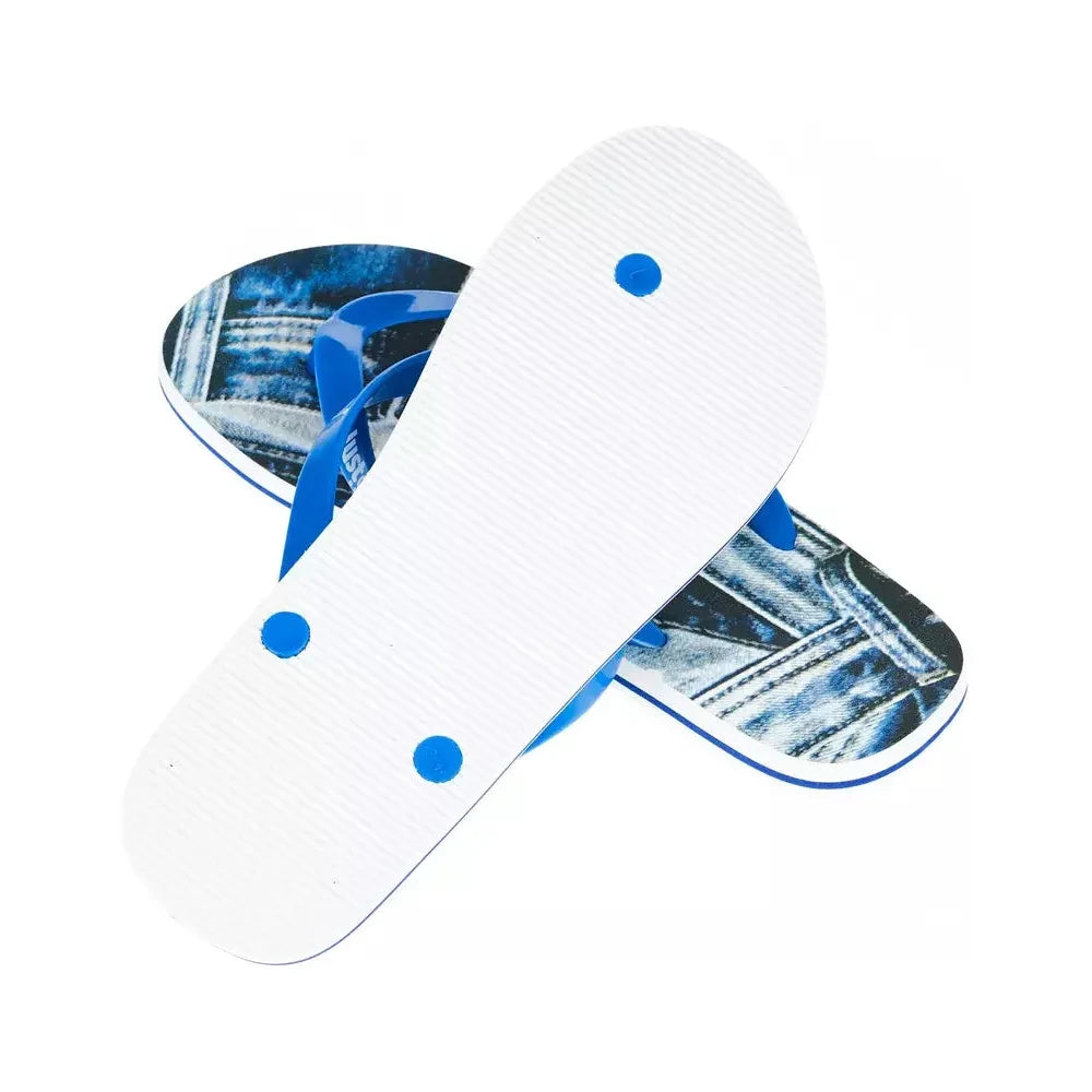 Trendy Light Blue Flip Flops for Men