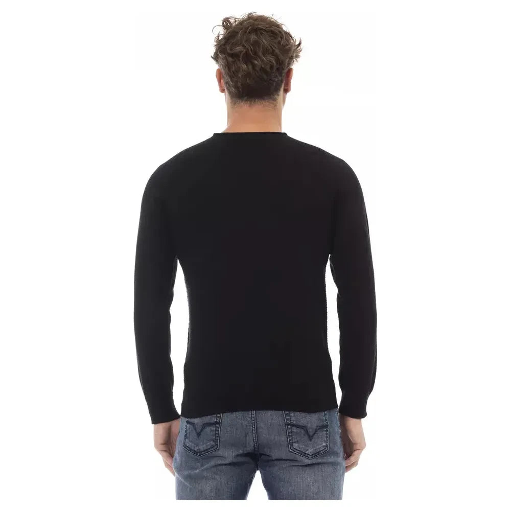 Sleek Crewneck Sweater in Luxe Fabric Blend