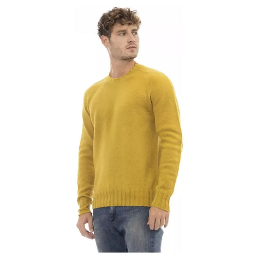 Radiant Yellow Crewneck Woolen Sweater