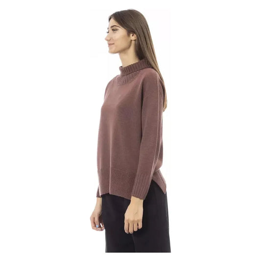 Chic Turtleneck Sweater with Side Slits