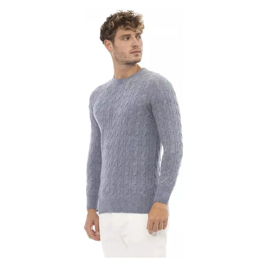 Elegant Light Blue Crewneck Sweater