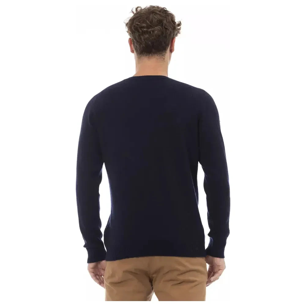 Elegant Crewneck Pocket Sweater